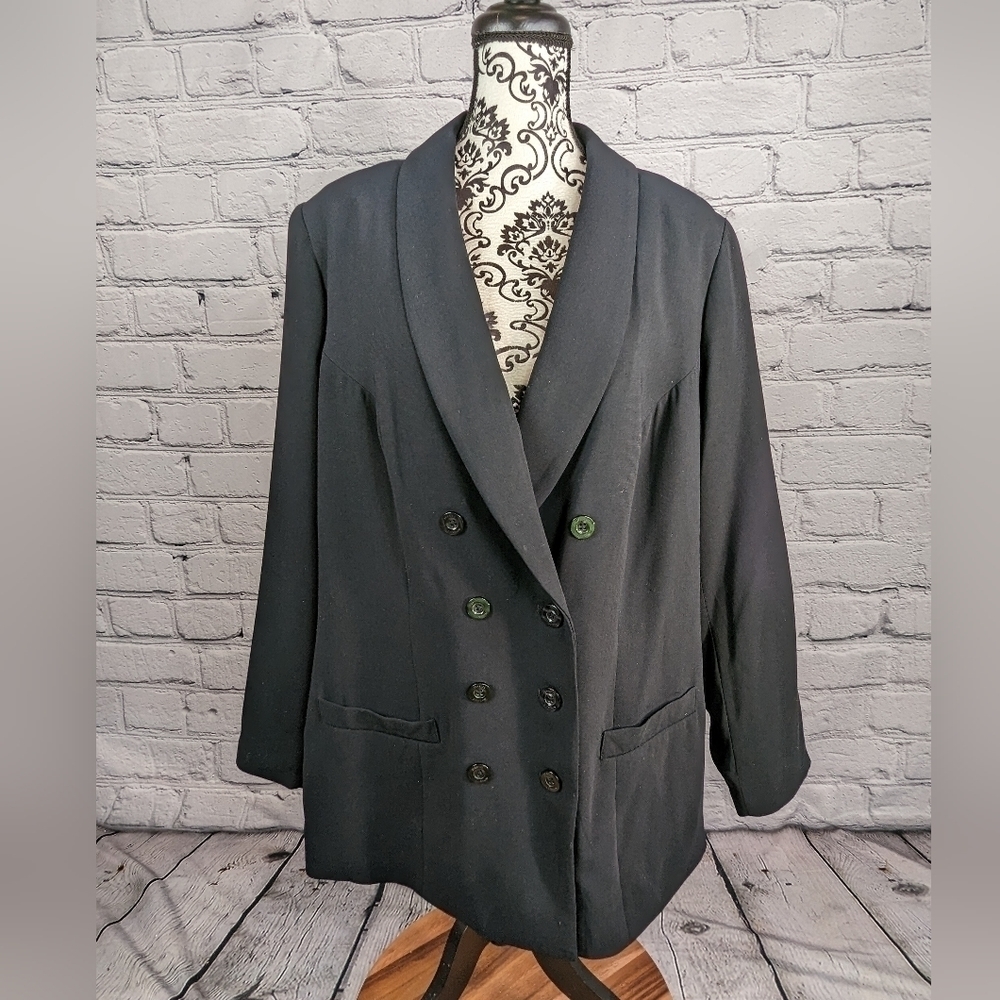 Jessica London women's long sleeve button front jacket plus sz 20 tall NWT bb10